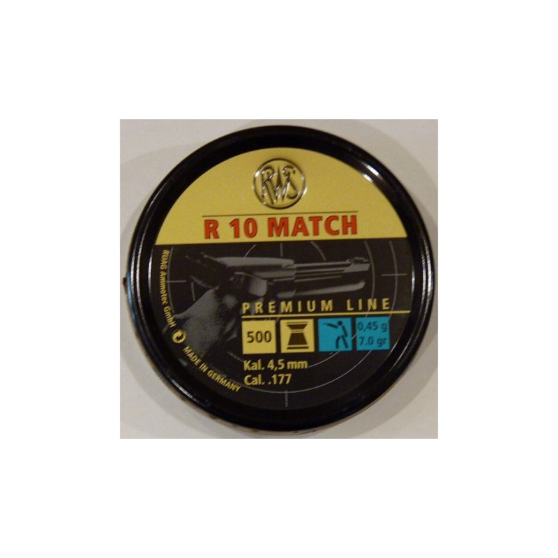 BALINES RWS R-10 4,50 LATA 500und. PISTOLA