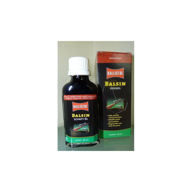 Aceite para maderas BALSIN Marrón Rojizo 50ml.