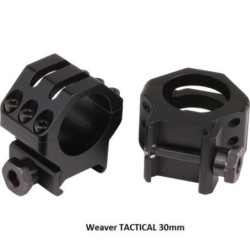Anillas Weaver TACTICAL 30mm Matte.