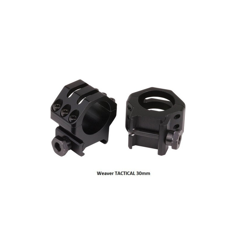 Anillas Weaver TACTICAL 30mm Matte.