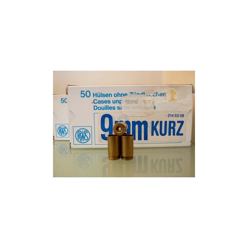 Vainas GECO 9mm Corto  Caja de 50Und.