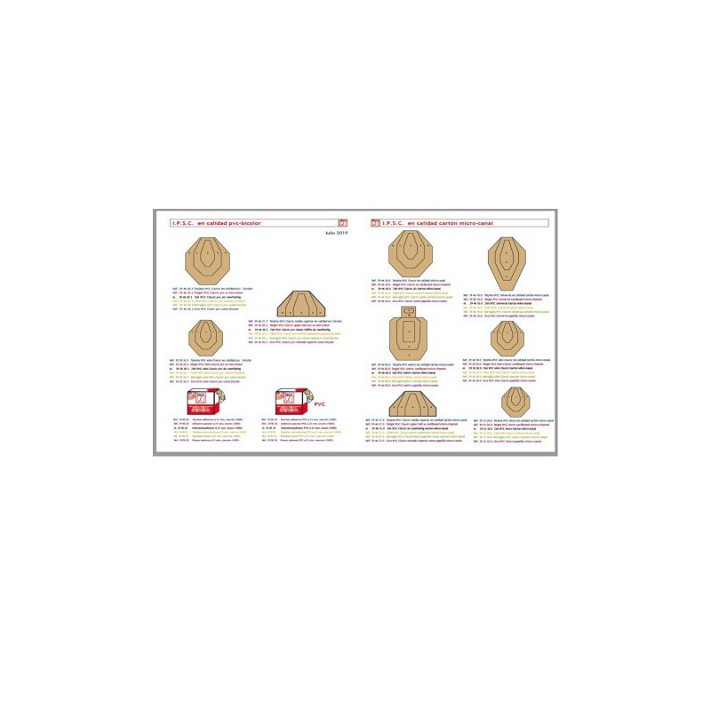 Tarjetas KLAMER para IPSC y parches (SOLO CLUBS)