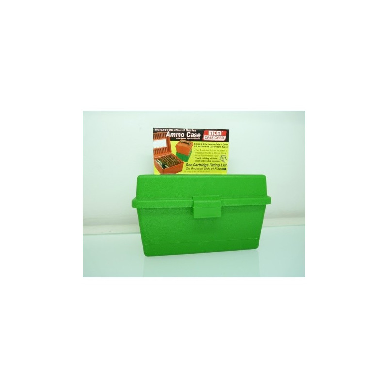 Caja MTM para municion de rifle 22-250/458Win.
