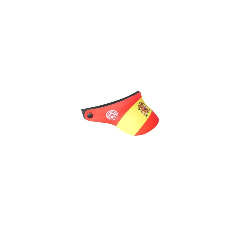 Visera de neopreno Anschutz 10cm regulable bandera España