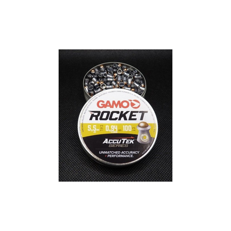 Balines GAMO Rocket Accutek 5,5mm Lata de 100