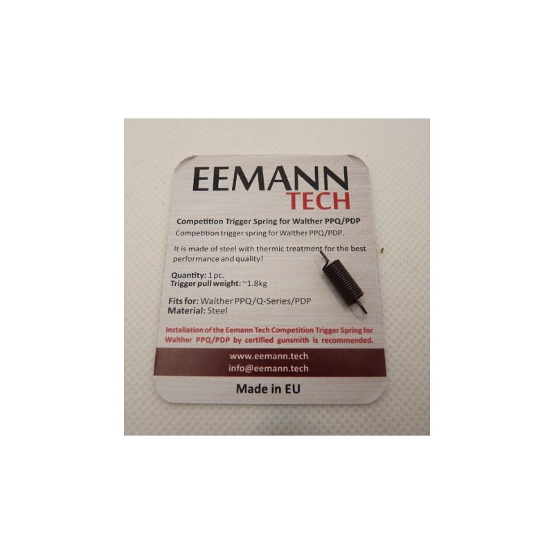 Muelle de gatillo competición para pistola Walther PPQ/PDP
