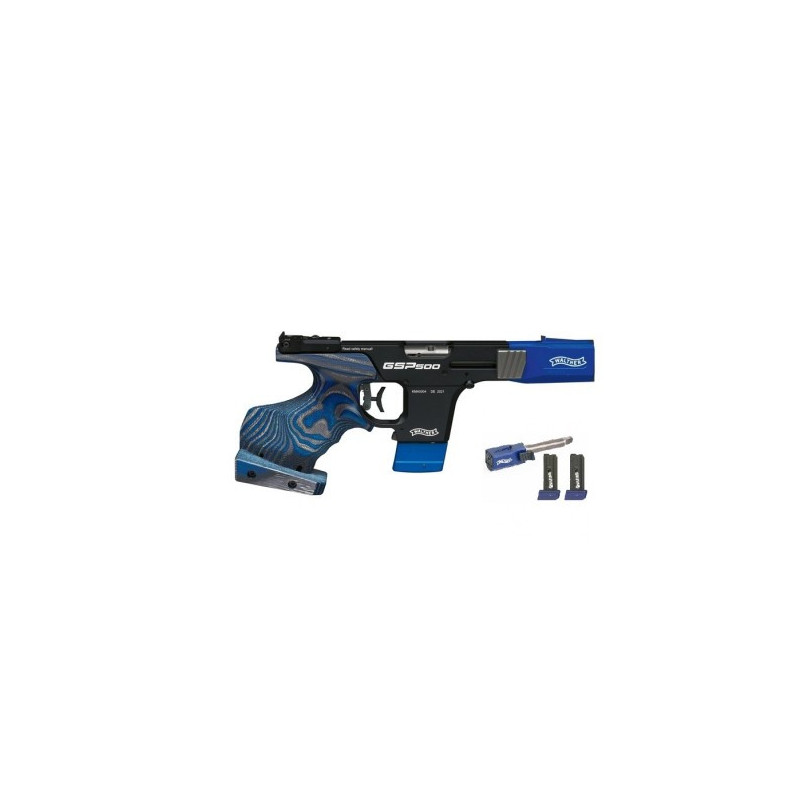 Pistola Walther GSP500 Cal.32 + Kit conversión Cal.22lr