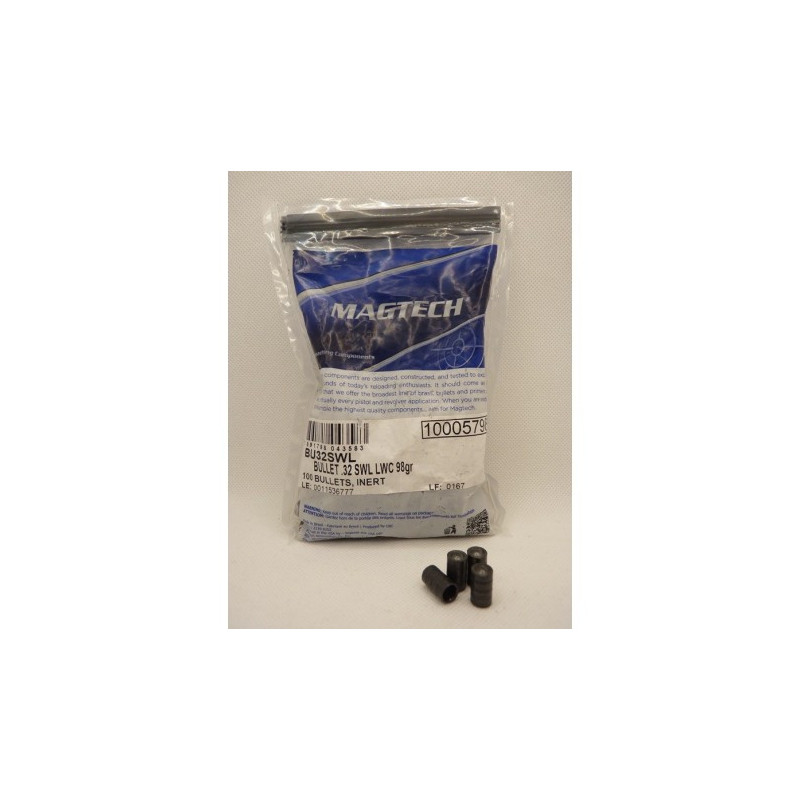 Puntas MAGTECH 32 S&W WC 98grs. Bolsa de 100Und.