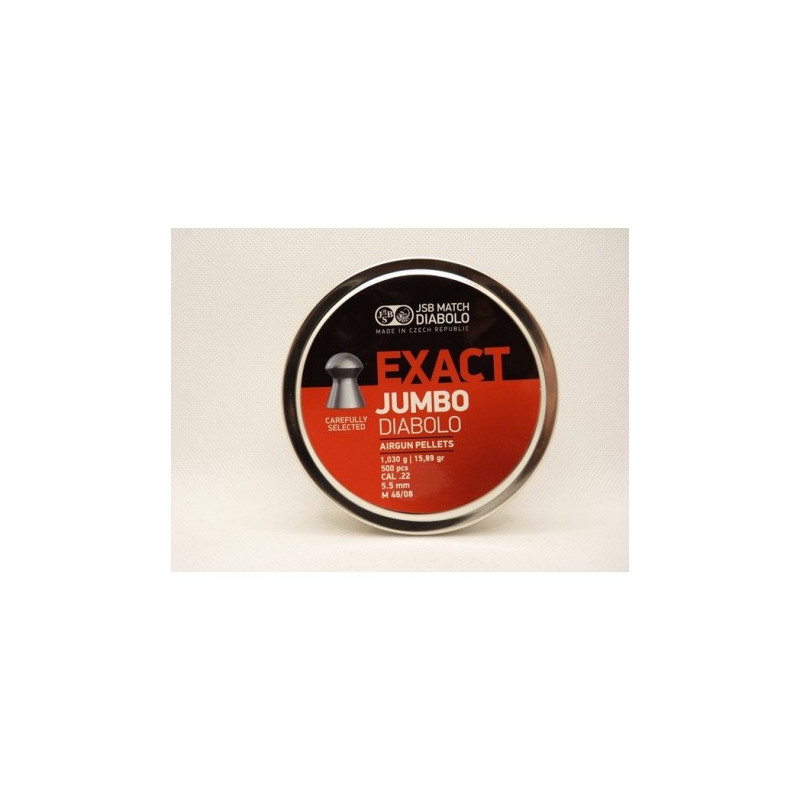 Balines JSB Jumbo Exact Cal. 5,52mm Lata de 500Und.
