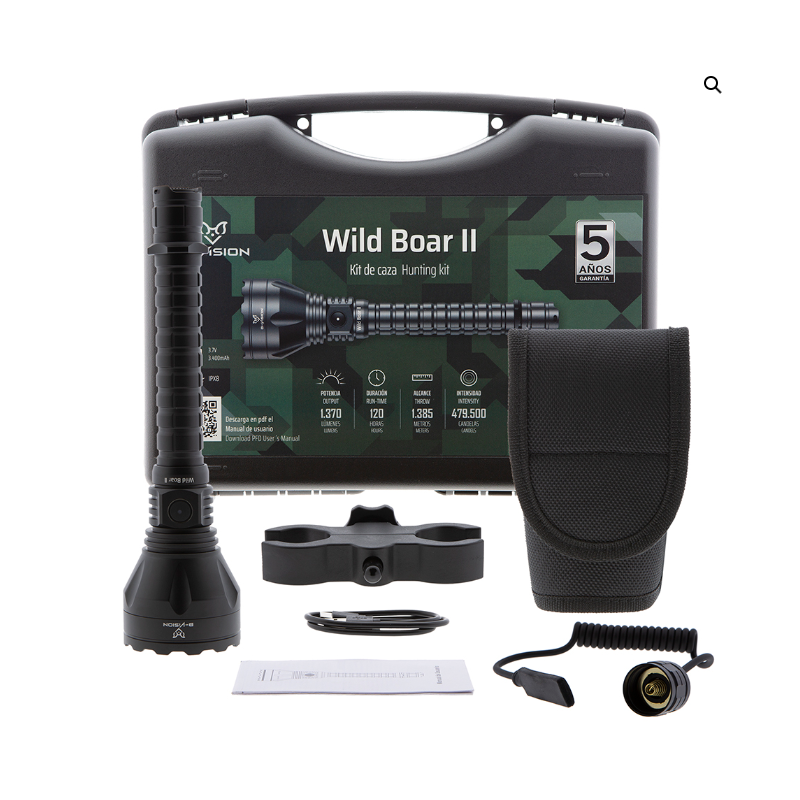 Kit de caza Wild Boar II 1350Lum