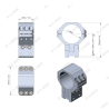 Anillas Vector X-ACCU ajustables en elevación de 34mm para rail de 11mm.