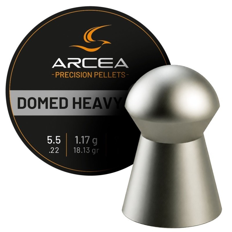 Balines ARCEA DOMED Heavy 5,5mm(.22) 1.175g. lata de 250und.