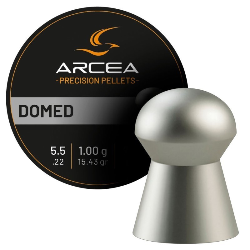 Balines ARCEA DOMED 5,5mm(.22) 1.00g. lata de 250und.
