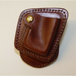 Portacargador de cuero individual