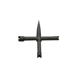 Llave chimeneas en cruz con 3 aberturas