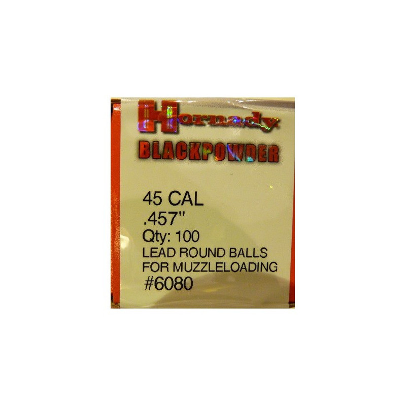 Bolas Hornady 45 Cal. (.457) Caja 100und.
