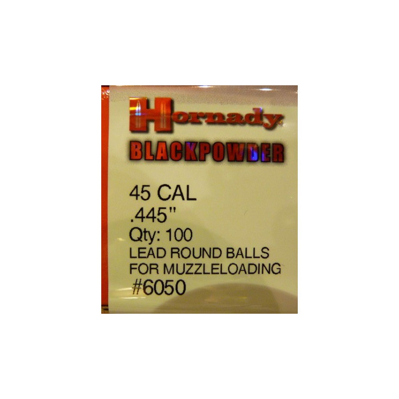 Bolas Hornady 45 Cal. (.445) Caja 100und.