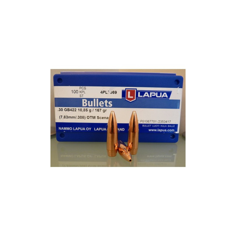 Puntas LAPUA Cal.30 167Gr OTM Scenar