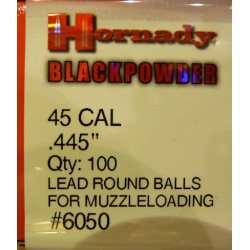 Bolas Hornady 45 Cal. (.445) Caja 100und.