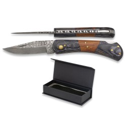 Navaja Albainox acero Damasco hoja 8cm