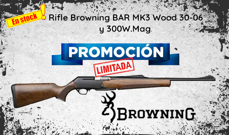  Rifle Browning BAR MK3 Wood 30-06 y 300W.Mag.