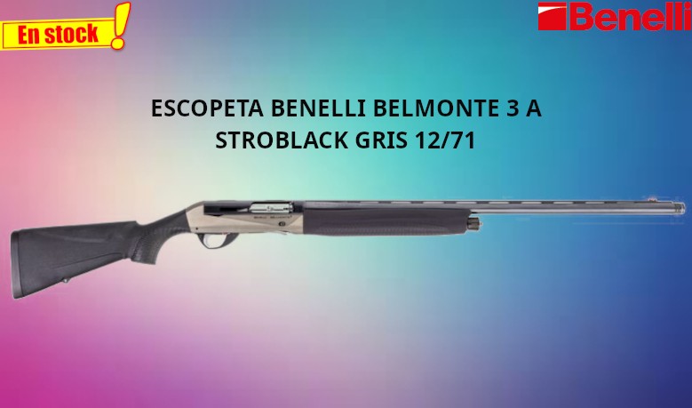 Escopeta Benelli Belmonte 3 Astroblack Gris 12/71